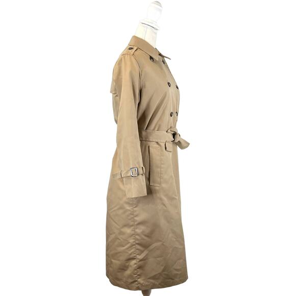 Eddie Bauer Trench Coat Vintage Double Breasted Removable Down Liner Preppy - Picture 8 of 12